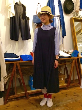 「アイテム（ワンピース）」を使った、YARRA吉祥寺店さん（レディース・159cm）の春コーディネート