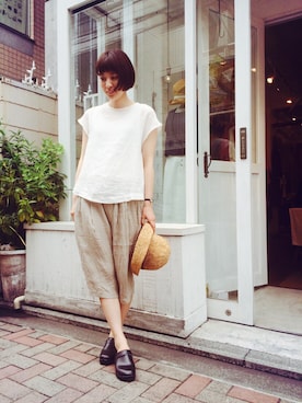 「Odds（オッズ）のアイテム」を使った、YARRA吉祥寺店さん（レディース・158cm）の春コーディネート