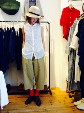 「YARRA（ヤラ）のアイテム」を使った、YARRA吉祥寺店さん（レディース・159cm）の春コーディネート