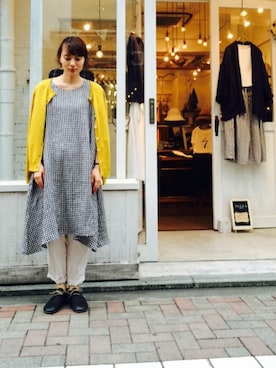 「Blute（ブリューテ）のアイテム」を使った、YARRA吉祥寺店さん（レディース・158cm）の夏コーディネート