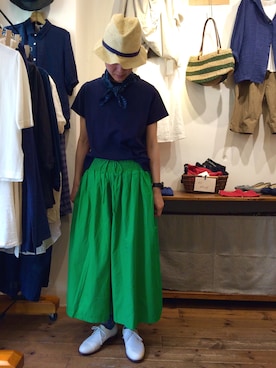 「Odds（オッズ）のアイテム（帽子）」を使った、YARRA吉祥寺店さん（レディース・159cm）の夏コーディネート