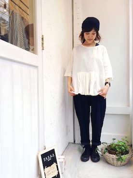 「YARRA（ヤラ）のアイテム」を使った、YARRA吉祥寺店さん（レディース・159cm）の夏コーディネート