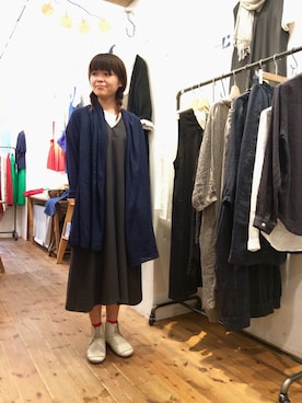 「Blute（ブリューテ）のアイテム」を使った、YARRA吉祥寺店さん（レディース・154cm）の夏コーディネート