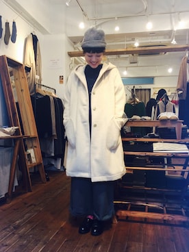 「コート」｜「アイテム（チュニック）」を使った、YARRA吉祥寺店さん（レディース・159cm）の秋コーディネート
