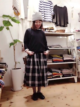 「スウェット×シャツ」｜YARRA吉祥寺店さん（レディース・153cm）の秋コーディネート