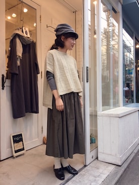 「YARRA（ヤラ）のアイテム」を使った、YARRA吉祥寺店さん（レディース・159cm）の秋コーディネート