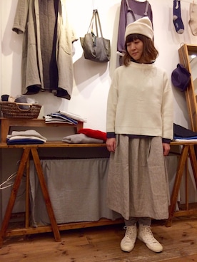 「Odds（オッズ）のアイテム」を使った、YARRA吉祥寺店さん（レディース・159cm）の秋コーディネート