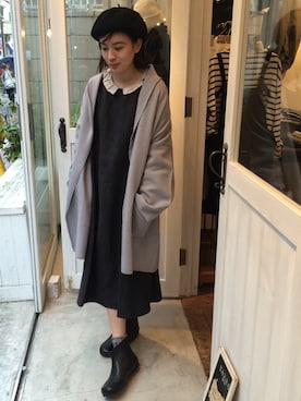 「Blute（ブリューテ）のアイテム」を使った、YARRA吉祥寺店さん（レディース・158cm）の秋コーディネート