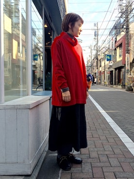 「Blute（ブリューテ）のアイテム」を使った、YARRA吉祥寺店さん（レディース・158cm）の秋コーディネート