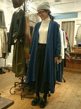 「雨」｜「アイテム（ブーティ）」を使った、YARRA吉祥寺店さん（レディース・158cm）の秋コーディネート