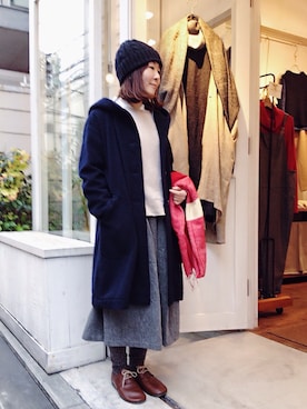 「Blute（ブリューテ）のアイテム」を使った、YARRA吉祥寺店さん（レディース・153cm）の秋コーディネート