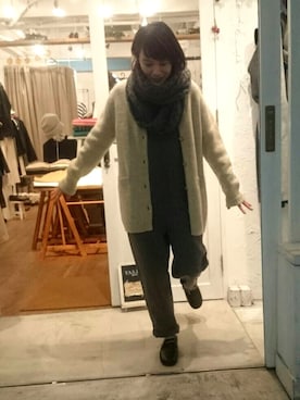 「YARRA（ヤラ）のアイテム（オールインワン・サロペット）」を使った、YARRA吉祥寺店さん（レディース・158cm）の冬コーディネート