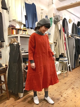 「YARRA（ヤラ）のアイテム」を使った、YARRA吉祥寺店さん（レディース・154cm）の冬コーディネート