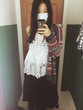 「PULL&BEAR（プルアンドベア）のアイテム（ピーコート）」を使った、Paiさん（レディース・158cm）の夏コーディネート