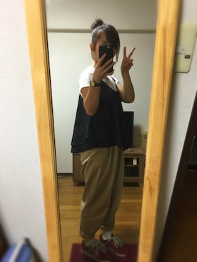 「ラブ＆ピース2016」｜「アイテム（アンサンブル）」を使った、えみみさん（レディース・152cm）の秋コーディネート