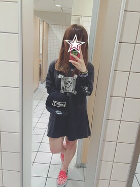 「SKULLSKATES」｜あやぴぴぴさん（レディース・152cm）の春コーディネート