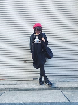 「zucca」｜「アイテム（ハンチング/ベレー帽）」を使った、rukaさん（レディース・158cm）の秋コーディネート
