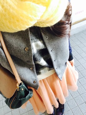 「URBAN RESEARCH（アーバンリサーチ）のアイテム（スタジャン）」を使った、ろっきのこさん（レディース・152cm）の冬コーディネート