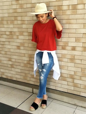 azuさん（レディース・165cm）の夏コーディネート