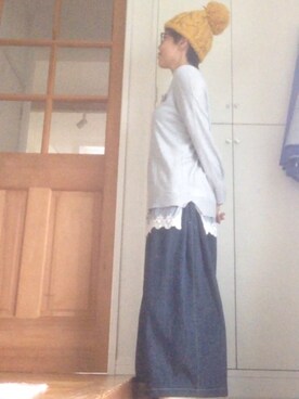 「すぎるコーデ」｜むろこ。さん（レディース・155cm）の秋コーディネート