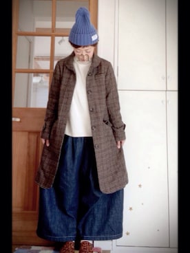 「すぎるコーデ」｜むろこ。さん（レディース・155cm）の冬コーディネート