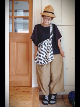 「すぎるコーデ」｜むろこ。さん（レディース・155cm）の夏コーディネート