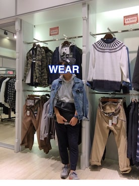 「HERE'S（HERE'S）のアイテム（パンツ）」を使った、きこさん（メンズ・160cm）の秋コーディネート