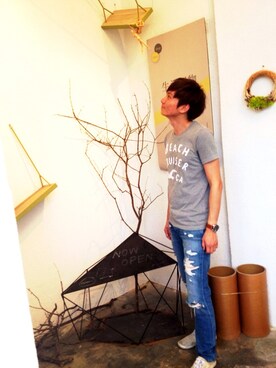 kun wang さん（メンズ・175cm）の夏コーディネート