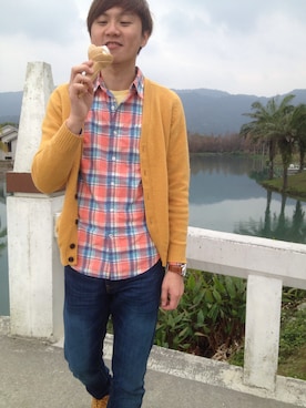 kun wang さん（メンズ・175cm）の夏コーディネート