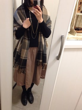 「2連ネックレス」｜ｒａｎさん（レディース・161cm）の秋コーディネート