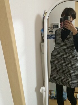 「MINIMUM（ミニマム）のアイテム（ワンピース/ドレス）」を使った、☺︎ゆん✳︎さん（レディース・168cm）の冬コーディネート