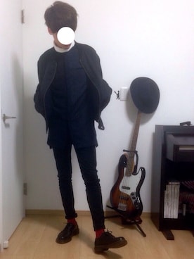 「Yohji Yamamoto（ヨウジヤマモト）のアイテム（ブルゾン）」を使った、こーだいさん（メンズ・174cm）の春コーディネート
