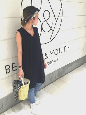 Yuri Katouさん（レディース・162cm）の夏コーディネート