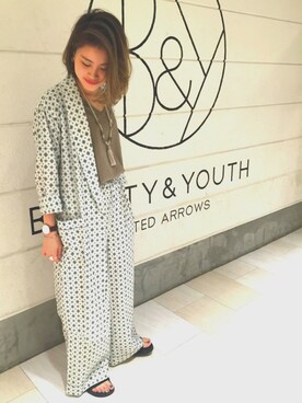 Yuri Katouさん（レディース・162cm）の夏コーディネート