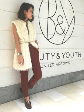 Yuri Katouさん（レディース・162cm）の夏コーディネート