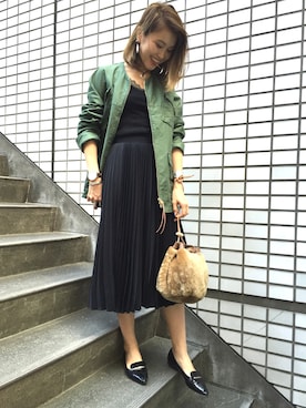 「SUPP. no one else （サップノーワンエルス）のアイテム（ジャケット/アウター）」を使った、Yuri Katouさん（レディース・162cm）の秋コーディネート