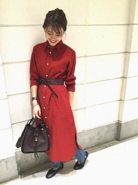 Yuri Katouさん（レディース・162cm）の秋コーディネート