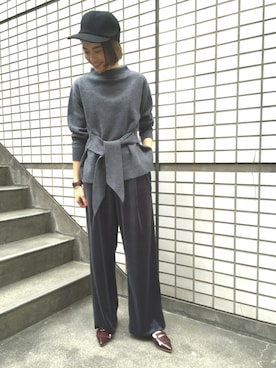 Yuri Katouさん（レディース・162cm）の秋コーディネート