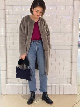 Yuri Katouさん(レディース・162cm)の冬コーディネート
