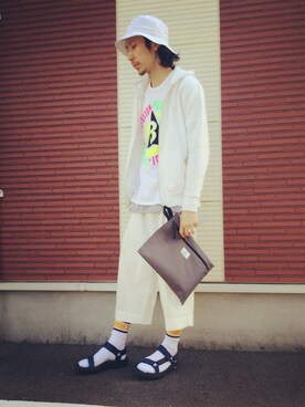 「w closet（ダブルクローゼット）のアイテム」を使った、ARATAさん（メンズ・171cm）の春コーディネート