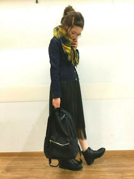 「GLOBAL WORK（グローバルワーク）のアイテム（その他）」を使った、★その子。さん（レディース・166cm）の冬コーディネート