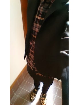 「タータンチェック」｜ねこねこ@さん（メンズ・178cm）の冬コーディネート