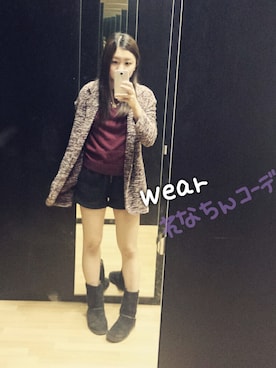 「stradivarius（ストラディバリウス）のアイテム（その他アウター）」を使った、renaさん（レディース・159cm）の秋コーディネート