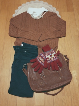 sasamiさん（レディース・160cm）の冬コーディネート