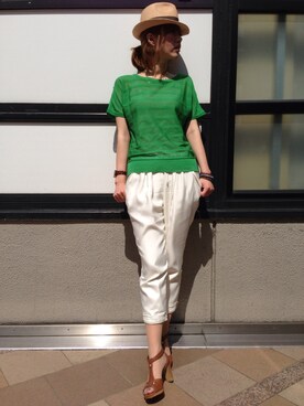 「KATHARINE ROSS（キャサリンロス）のアイテム（その他）」を使った、iwamotoさん（レディース・168cm）の春コーディネート