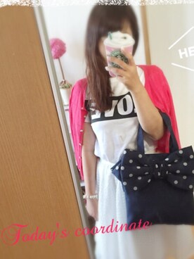 「Hapiness 10（ハピネステン）のアイテム」を使った、etsukoさん（レディース・159cm）の夏コーディネート