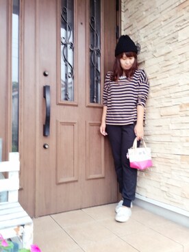 「tocco（トッコ）のアイテム（パンツ）」を使った、etsukoさん（レディース・159cm）の秋コーディネート