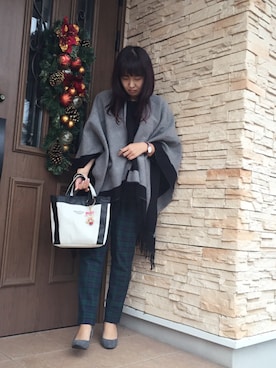 「アイテム（アナログ腕時計、ピンク系）」を使った、etsukoさん（レディース・159cm）の秋コーディネート