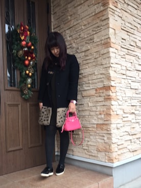 「アイテム（アナログ腕時計、ピンク系）」を使った、etsukoさん（レディース・159cm）の秋コーディネート