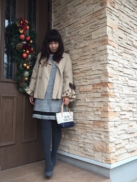 etsukoさん（レディース・159cm）の冬コーディネート